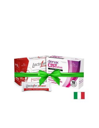Промо пакет уринарен тракт - Drenax® с червена боровинка, 18 сашета + Пробиотик Lactofer (Лактофер), 12 сашета