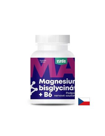 Магнезий (бисглицинат) 250 mg + Витамин B6 – Здрава мускулна функция и сърдечно-съдова система, 90 капсули