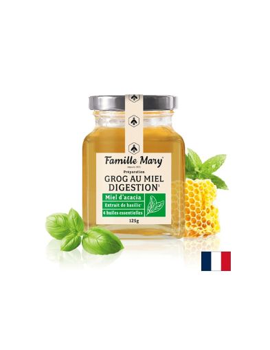 Грог за добро храносмилане (с акациев пчелен мед, 4 вида етерични масла и босилек), 125 g