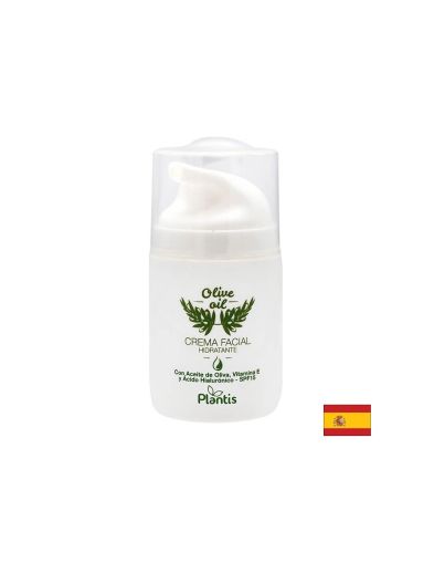 Хидратиращ крем за лице с маслиново масло, витамин Е и хиалурнова киселина SPF15, 50 ml