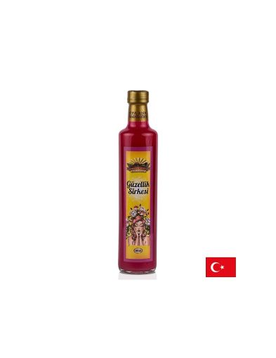 Натурален оцет „Красота“ - От дива роза, хибискус, лавандула, планинска ябълка, канела, 500 ml