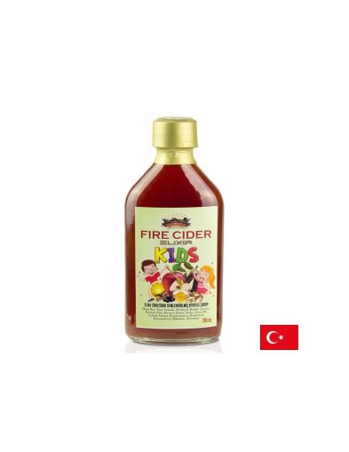 Имуноукрепващ еликсир за деца – ябълков оцет с мед и билки, 200 ml