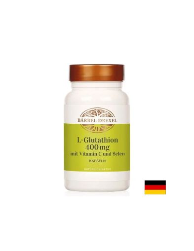 L-глутатион с витамин C и селен - За детокс и антиоксидантна защита, 60 капсули