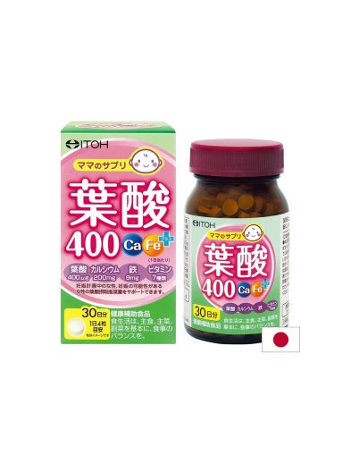 Фолиева киселина + калций, желязо, витамин D3 и В-комплекс – жизненост, хемопоеза и подкрепа за женския организъм, 120 таблетки