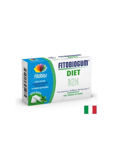 Гарциния 80 mg + Грифония 120 mg – Дъвки за контрол на глада и емоционалното похапване, Fitobiogum® Diet, 24 броя