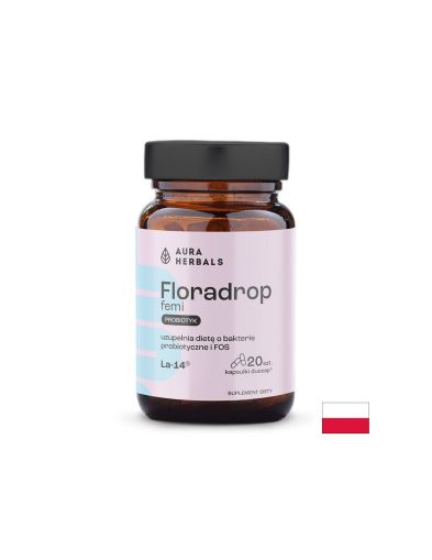 Пробиотик за жени – Интимен баланс и чревно здраве Floradrop, 15 млрд. CFU, 20 капсули