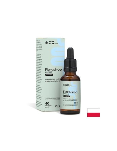 Пробиотик 1.33 млрд. CFU + Витамин D3 33.3 µg – Имунна защита и чревен комфорт Floradrop, капки, 20 ml