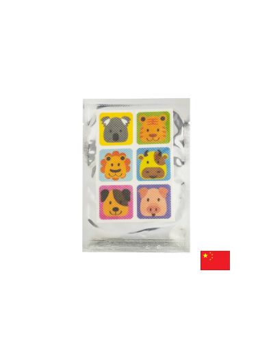 Репелентни лепенки „Животни“ – С цитронела за естествена защита от комари, 6 броя