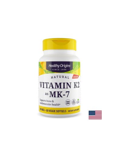 Витамин K2 (MK-7) – За здрави кости, зъби и нормално кръвосъсирване, 100 µg, 60 капсули