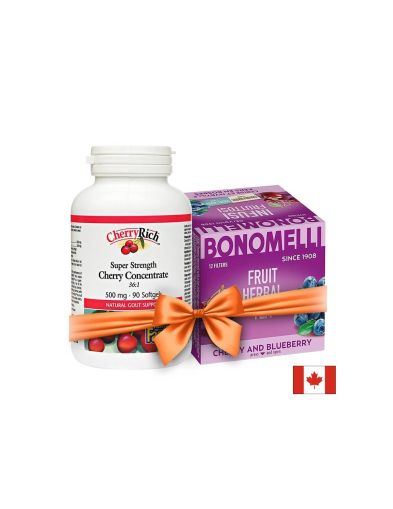 Промопакет „Грижа за ставите“ – Екстракт от череша CherryRich™ + подарък плодов чай