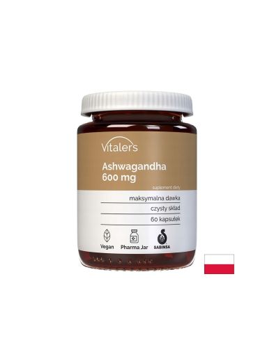 Ашваганда – Срещу стрес, тревожност и нервно напрежение, 600 mg, 60 капсули