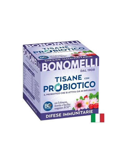 Билков чай (ехинацея, шипка, ацерола) с пробиотик – За силен имунитет и баланс на чревната флора, 10 пакетчета