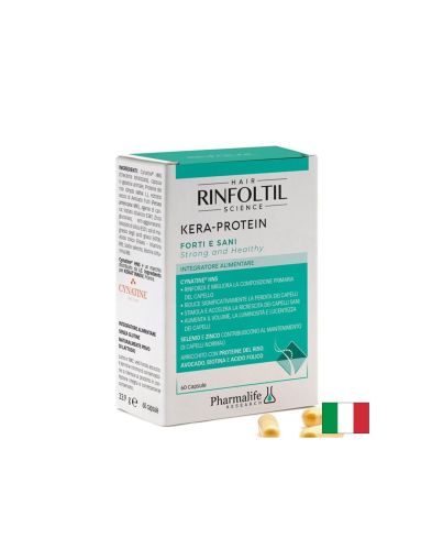 Здрава и силна коса с хидролизиран кератин 500 mg и оризов протеин 200 mg, 60 капсули
