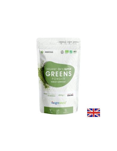 Супер зелени храни – Детокс, енергия и алкализиране, 200 g прах