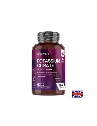 Калий цитрат 690 mg + Витамин C 40 mg Мускули, нерви и сърце 180 таблетки