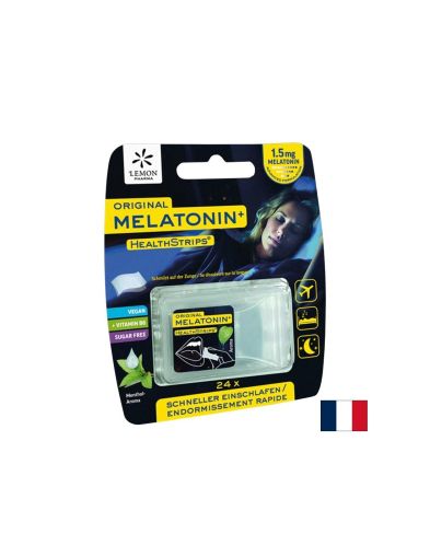 Мелатонин 0.75 mg + Витамин B6 0.5 mg – Бързо заспиване и спокоен сън, 24 ментови ленти