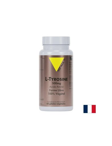 L-Тирозин – Фокус, енергия и подкрепа за щитовидната жлеза, 500 mg, 60 веган капсули
