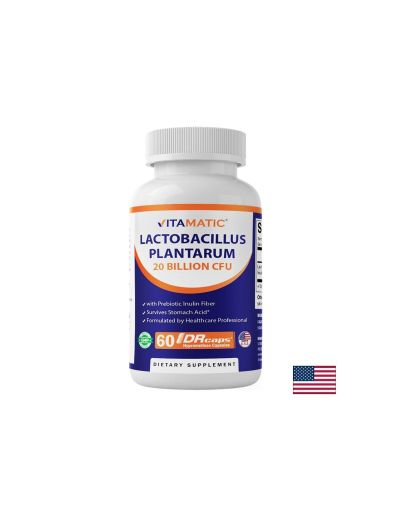 Лактобацилус плантарум 20 млрд. + инулин – За балансирана чревна флора и комфорт, 60 капсули със забавено освобождаване