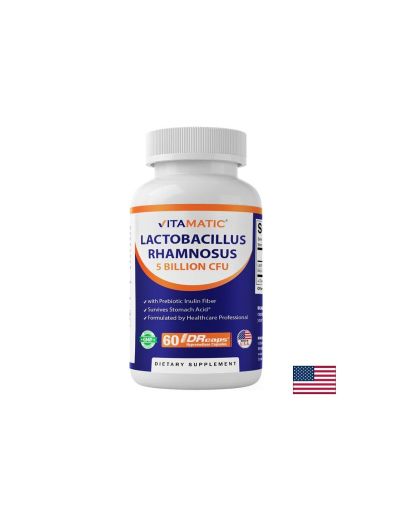 Лактобацилус рамнозус 5 млрд. + инулин – Имунна защита и храносмилателен баланс, 60 капсули със забавено освобождаване