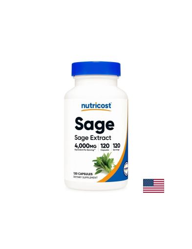 Салвия (градински чай) – При обилно потене, 400 mg, 120 капсули