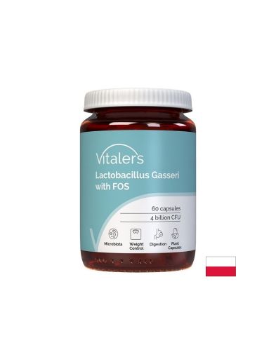 Лактобацилус гасери 4 млрд. + пребиотик FOS – Здравословно тегло и храносмилане, 60 капсули
