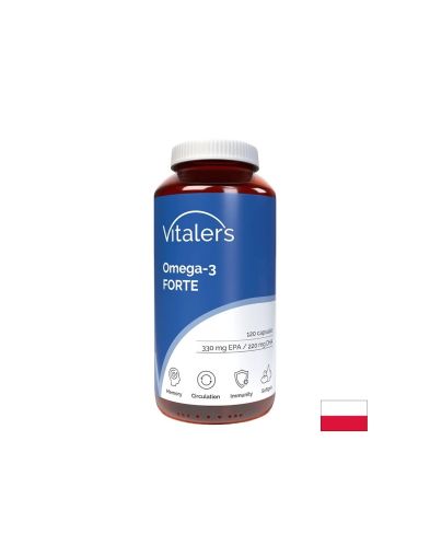 Омега 3 Форте 1000 mg (EPA 330 mg / DHA 220 mg) + витамин Е – Здраво сърце, остър ум и добро зрение, 120 капсули