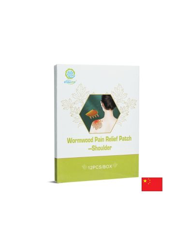 Пластири за рамене с пелин и етерични масла – Облекчаване на болка и напрежение, 12 бр.