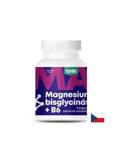 Магнезий (бисглицинат) 250 mg + Витамин B6 – Здрава мускулна функция и сърдечно-съдова система, 90 капсули