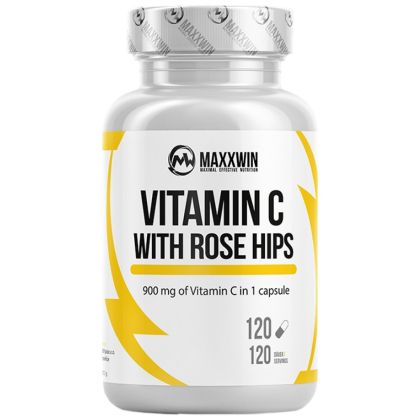 MAXXWIN Vitamin C 900 mg | with Rose Hips [120 капсули, 120 Дози]