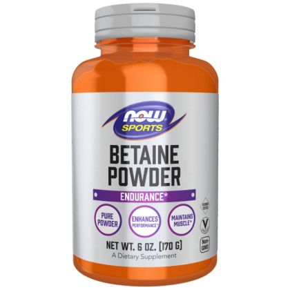 NOW Foods Betaine Powder | Endurance [170 грама, 106 Дози]