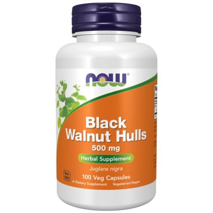 NOW Foods Black Wallnut Hulls 500 mg [100 капсули]