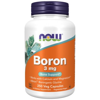 NOW Foods Boron 3 mg [250 капсули, 250 Дози]