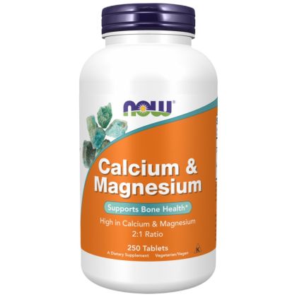 NOW Foods Calcium & Magnesium 2:1 [250 Таблетки, 125 Дози]