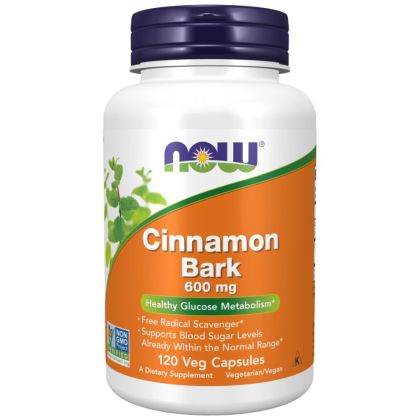NOW Foods Cinnamon Bark [120 капсули, 60 Дози]