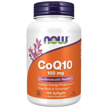 NOW Foods CoQ10 100 mg [150 Гел капсули, 150 Дози]