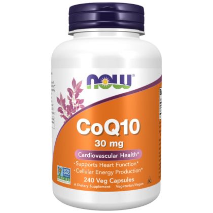 NOW Foods CoQ10 30 mg [240 капсули, 240 Дози]