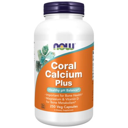 NOW Foods Coral Calcium Plus | with Calcium, Magnesium & Vitamin D [250 капсули, 125 Дози]