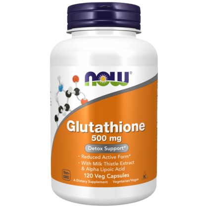 NOW Foods Glutathione 500 mg [120 капсули, 120 Дози]