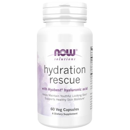 NOW Foods Hydration Rescue | with Hyabest® [60 капсули, 30 Дози]