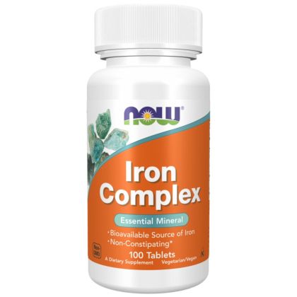 NOW Foods Iron Complex [100 Таблетки]