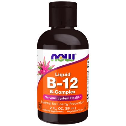 NOW Foods Liquid Vitamin B-12 [59 мл, 59 Дози]