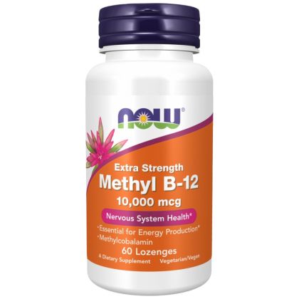 NOW Foods Methyl B-12 10000 mcg [60 Подезични таблетки
, 60 Дози]
