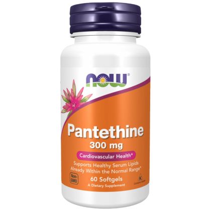 NOW Foods Pantethine 300 mg [60 Гел капсули, 60 Дози]