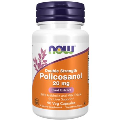 NOW Foods Policosanol 20 mg / Double Strength [90 капсули, 90 Дози]