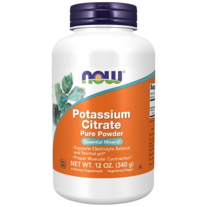 NOW Foods Potassium Citrate Powder [340 грама, 243 Дози]