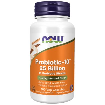 NOW Foods Probiotic-10 25 Billion [100 капсули, 100 Дози]