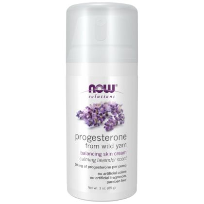 NOW Foods Progesterone Cream with Lavender [85 грама, 65 Дози]