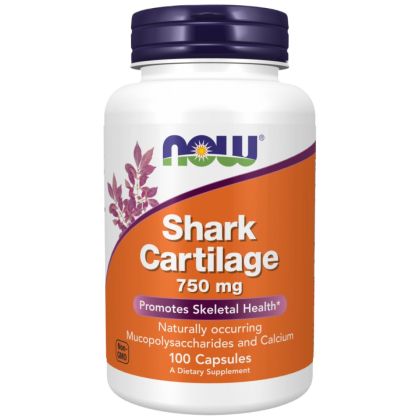 NOW Foods Shark Cartilage 750 mg [100 капсули, 16 Дози]