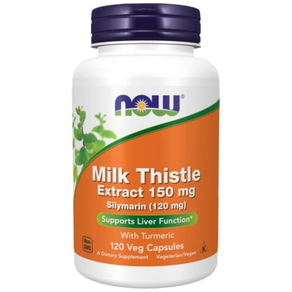 NOW Foods Silymarin Milk Thistle Extract 150 mg [120 капсули, 60 Дози]