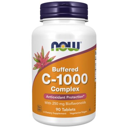 NOW Foods Vitamin C-1000 Complex - Buffered with 250 mg Bioflavonoids [90 Таблетки, 90 Дози]